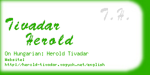 tivadar herold business card